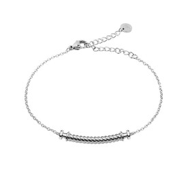 Paul Hewitt Women's Bracelet Sail Away – Stainless Steel Bracelet Women's with Stainless Steel Pendant (Sailing rope), Stainless Steel