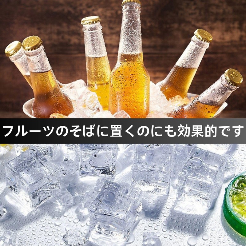 HOTQ Ice Cube Sample Crystal Acrylic Cube Rock Ice Props