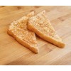White Fake Toasted White Bread Slices (Halves)