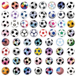 60PCS Football Waterproof Stickers for Kids Teens Adults,Sports Fans Decal Gifts for Boys Decoration Football Team Fans Party Water Bottle Laptop Luggage Helmet Car Motorcycle Skateboard