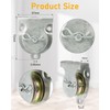 ZORUNNA 12 Pcs Wall Mount Pulley, 1-1/2" Ceiling Mount Pulley