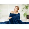 Utopia Bedding Fleece Blanket Full Size Navy 300GSM Luxury Fuzzy