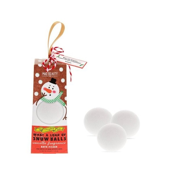 Mad Beauty Naughty List Snowballs Fizzer Trio, 3x50gr