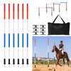 6 Pcs Pole Bending Poles for Horses with Bag, 6FT
