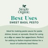 Simply Organic Sweet Basil Pesto, Organic, 0.53 Ounce (Pack of