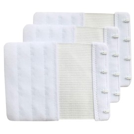 Chanie Women Pack of 3 Soft Comfortable 4 Hooks Bra Extender,10.3cm x 7.6cm