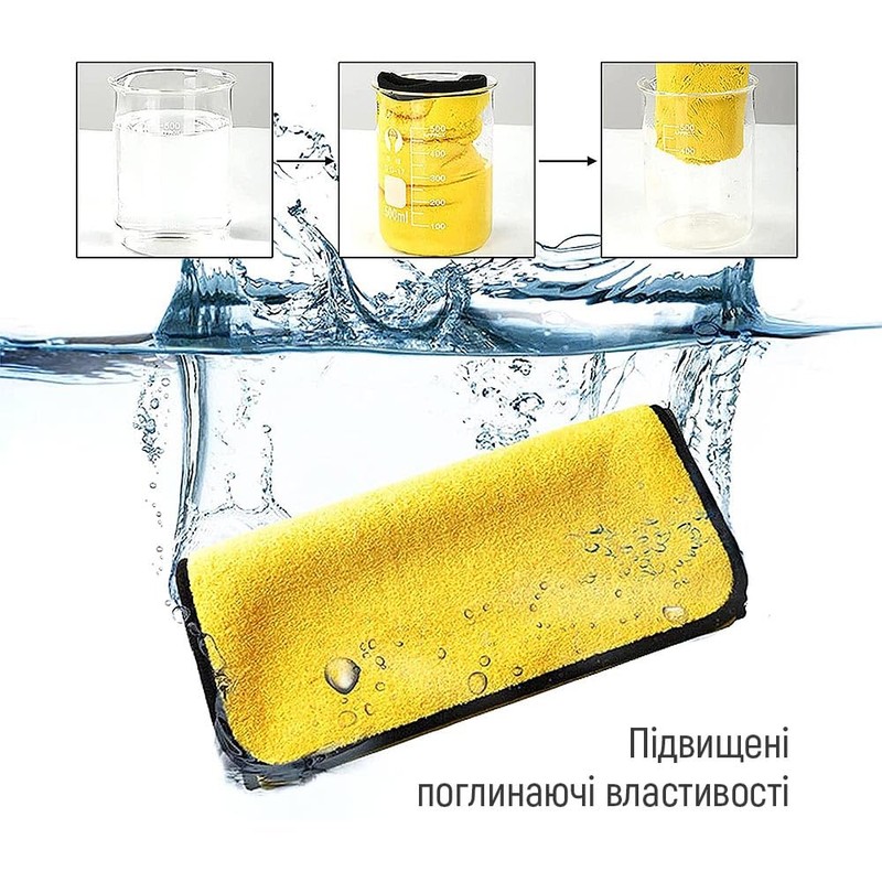 COLORWAY Car Cleaning Cloth, XL 50 x 60 cm, Microfibre,
