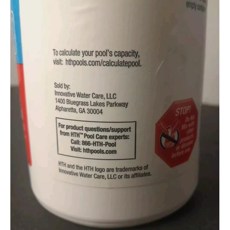 HTH Liquid Solar Blanket Pool Care 28oz Compatible W Salt