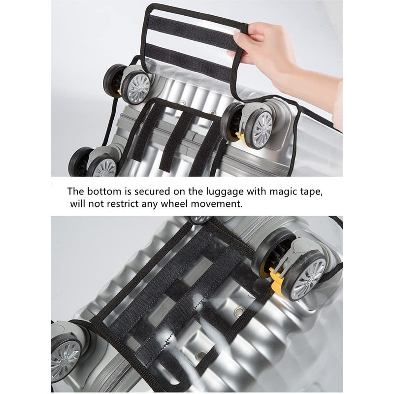 Transparent PVC Suitcase Cover, Waterproof Luggage Cover, Dustproof Suitcase Protector