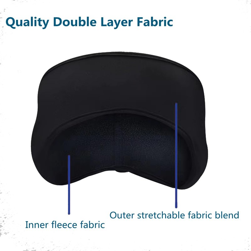 JUSDIQIR Plush Soft Warm Fleece Headband, Soft Ear Warmer Forehead,