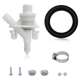 Upgraded RV Toilet Valve & Seal Kit - Compatible with Dometic 300 301 310 311 320 321 Series, Marine & Camper Pedal-Flush Toilets - Freeze & Leak Proof Replacement for 385311641 & 385311658 Parts