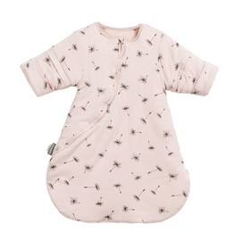 HOUSBAY Baby Sleep Bag Wearable Blanket Sleep Sack with Detachable Sleeves Unisex Baby Sleeping Sack With 2-Way Zipper (Dandelion, S: 0-6Months)