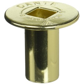 Dante Products FP.BV.BR Polished Brass Floor Plate for Dante Ball Valve