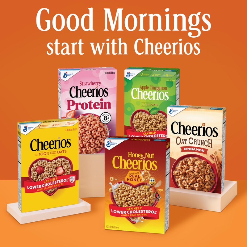 Honey Nut Cheerios, Heart Healthy Gluten Free Breakfast Cereal with