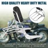 DSISIMO Chrome Backrest Sissy Bar With Luggage Rack Backrest Pad