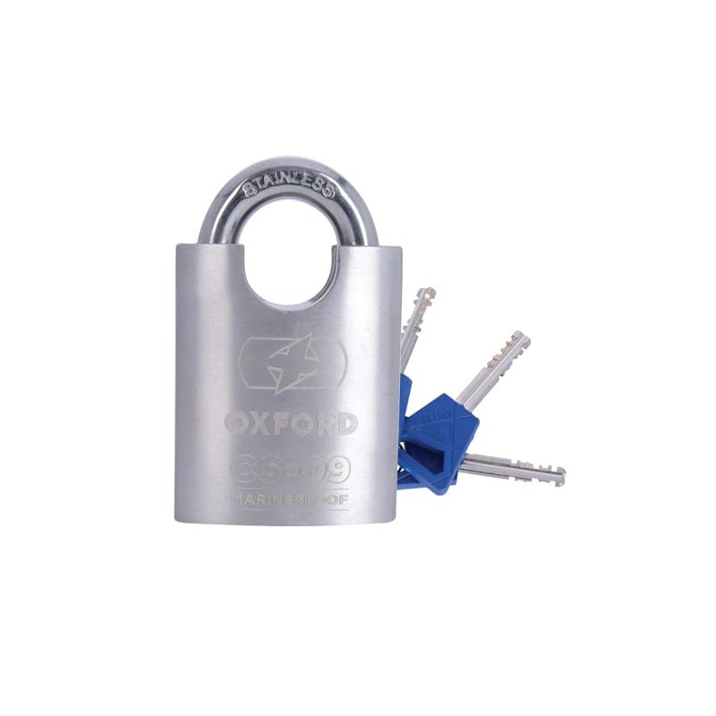 Oxford CS-12 Stainless Steel Marine Proof Padlock - 5 year