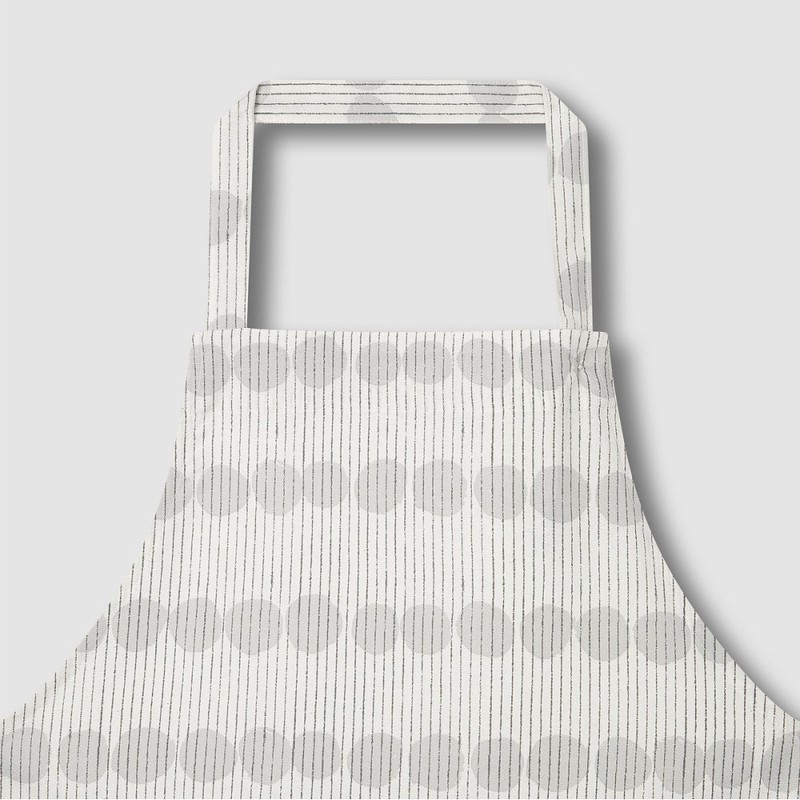 JAJU [JAJU] Drawing Dot Cotton Apron_90_Ivory