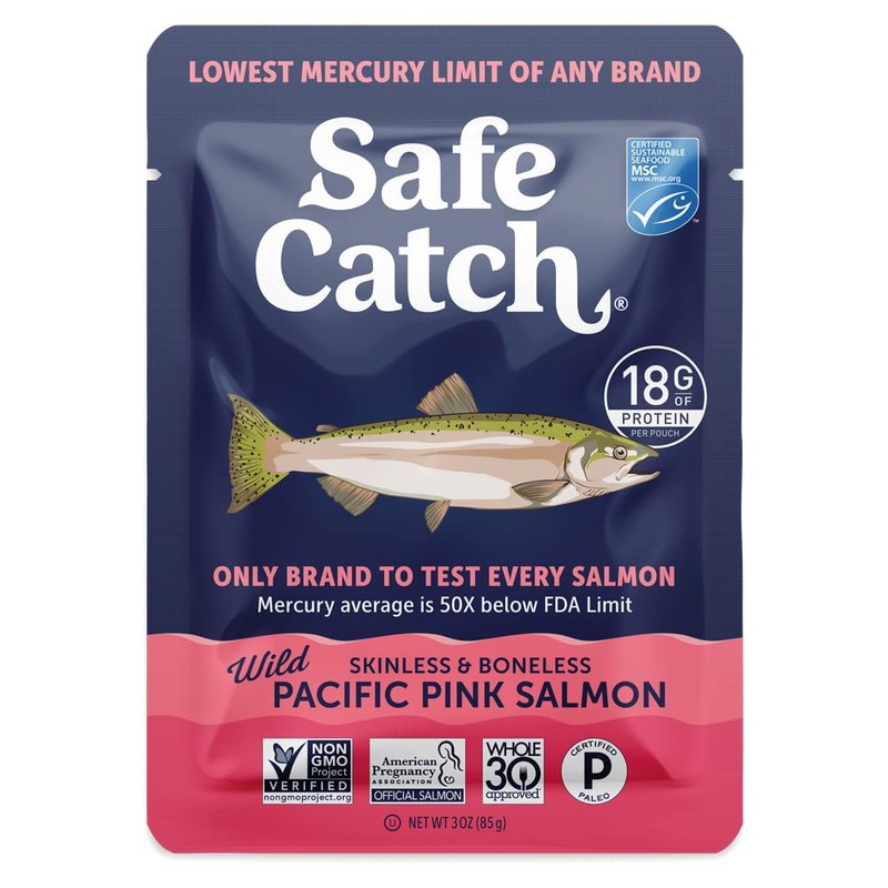 Safe Catch Wild Pacific Pink Salmon Skinless Boneless Wild-Caught Salmon