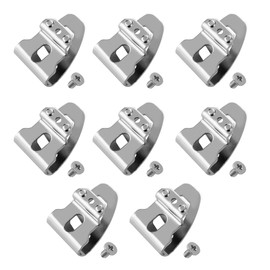 8Packs Belt Clips for Milwaukee 42-70-2653, 304 Stainless Steel Drill Belt Clip Hook with Screws, Drill Tool Clips Fit for Milwaukee M18 Impact Driver Hammer Drill 2604-22, 2604-20, 2797-22, 2604-22CT