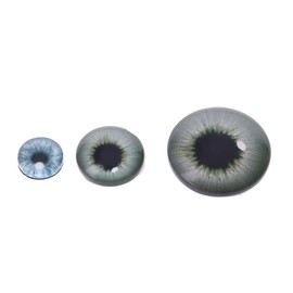 caralin 20Pcs Glass for Doll Eyes Animal Crafts Eyeballs for Dinosaur Eye Accessorie, 18, As Pic Shows
