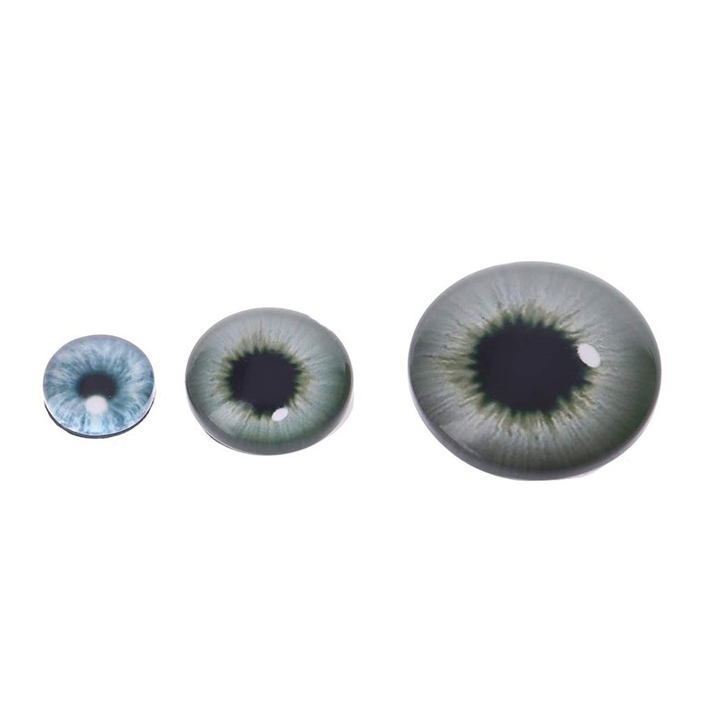 caralin 20Pcs Glass for Doll Eyes Animal Crafts Eyeballs for