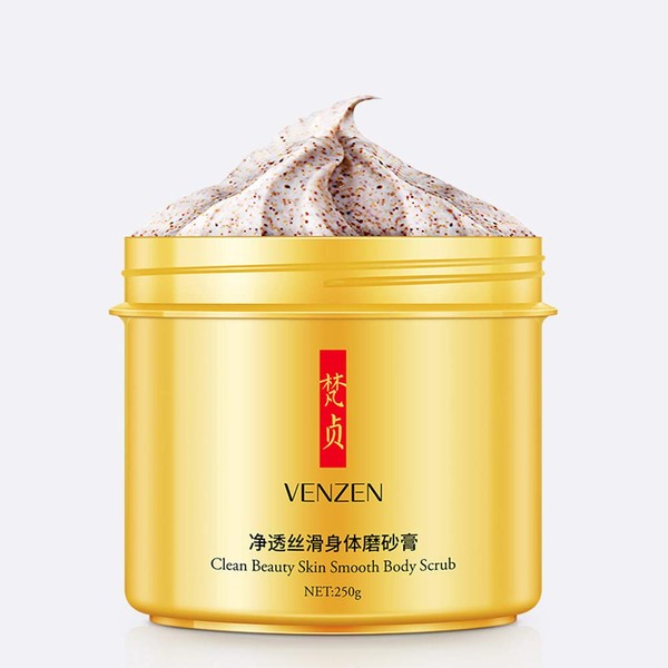 VENZEN Cleansing Natural Ingredients Scrub Cream Beauty Gentle Skin Care Smooth Body Oil Balance 250g