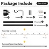 IFELS Heavy Duty Curtain Rods for Windows 66 to 120