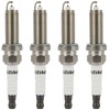 Aintier Set of 4 Double Iridium Spark Plugs Fit for