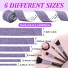 MLGDA 6 Rolls Self Adhesive Dream Purple Crystal Rhinestone Strips