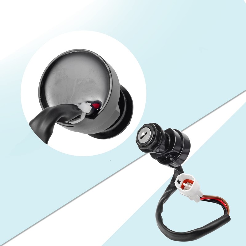 MOTO1988 Ignition Key Switch & Switch Cover for Yamaha Banshee