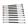 10pcs Sickle Eyeliner Brush Double Ended Sickle Eyeliner Detail Brush
