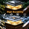 4x4 Solar Post Cap Lights,13 Lighting Modes 8 LED Post
