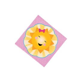 Fun Express - You Are My Sunshine Lunch Napkin (16pc) for Birthday - Party Supplies - Print Tableware - Print Napkins - Birthday - 16 Pieces