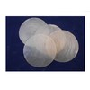 10 Capiz Shells White Round 3" (76 mm) No Holes