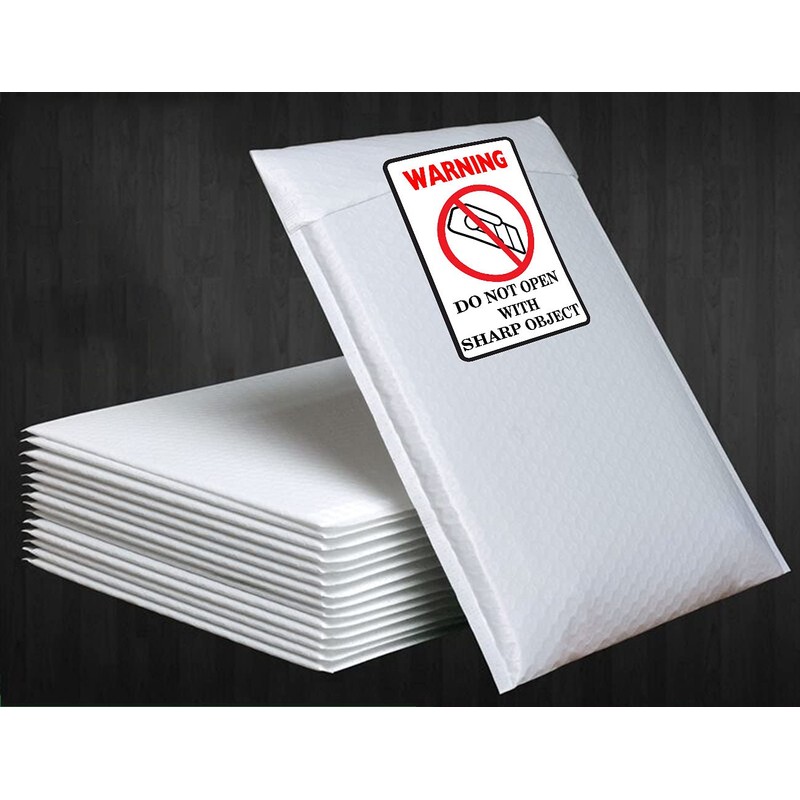 2x3 inch "Do Not Open with Sharp Object" Industrial Warning