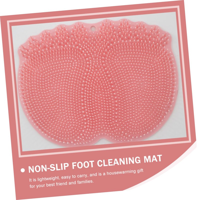 Mikinona 1pc Non Skid Shower Massager Mat Foot Cleaning Massage