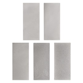 HARFINGTON 5pcs Diamond Sharpening Stone Set 80/150/400/800/1500 Grit Knife Sharpening Stone Surface Plate for knives Scissors Kitchen Tools, Silver Tone