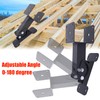 Adjustable Roof Riser Brackets Kit,Heavy Duty 4x4 & 4x6 Pergola