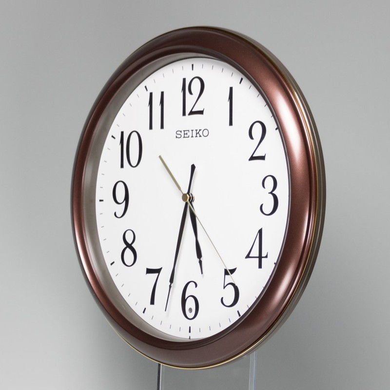 Seiko Clock Clock Radio Analog Brown Metallic KX234B