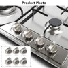 6 Pcs Cooker knobs Gas Stove Knob 6MM Universal Cooker