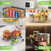 Lazy Susan Turntable Organizer for Refrigerator, 360° Rotating Square Lazy