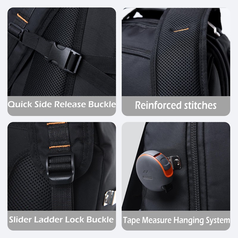 Horsande Backpack Tool Bag, Tool Bag Backpack for Men, Tool