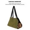 Large Canvas Firewood Carrier Log Bag Indoor Fireplace Log Carrier