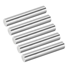 sourcing map 5Pcs 304 Stainless Steel Rods, 11mm x 102mm Metal Solid Shaft Round Rod Lathe Bar Stock for Model Plane Cars Ship DIY Craft Metal Working