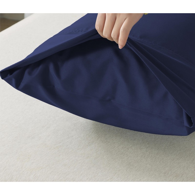 WhatsBedding Body Pillow Cover, Ultra Soft Microfiber Pillowcases, Breathable Long