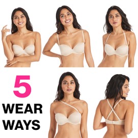 Lilyette by Bali Women's Tailored Strapless Minimzer Bra #939, Body Beige, 38D