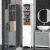 HOMCOM 67" Free Standing Bathroom Tower Storage Cabinet Space Saving