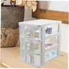 Levemolo Storage Organizer for Office Transparent Desk Organizer Box Compact