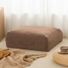 Square Comforter Storage Bag/Wedge Pillow Cover Linen Like - Multi-Use