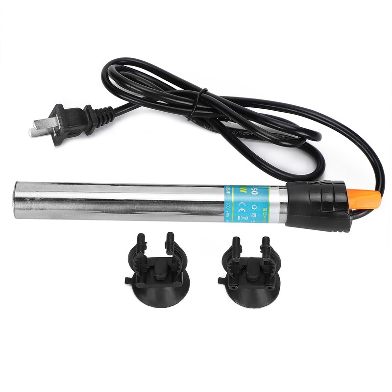 220‑240V Submersible Aquarium Heater Stainless Steel Adjustable Fish Tank Heater50W
